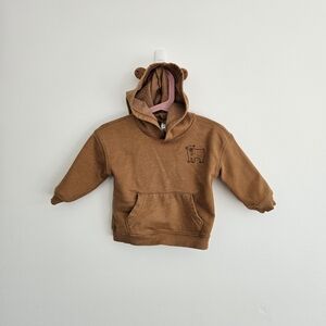 Carters Kids Brown Bear Hoodie Size 18months